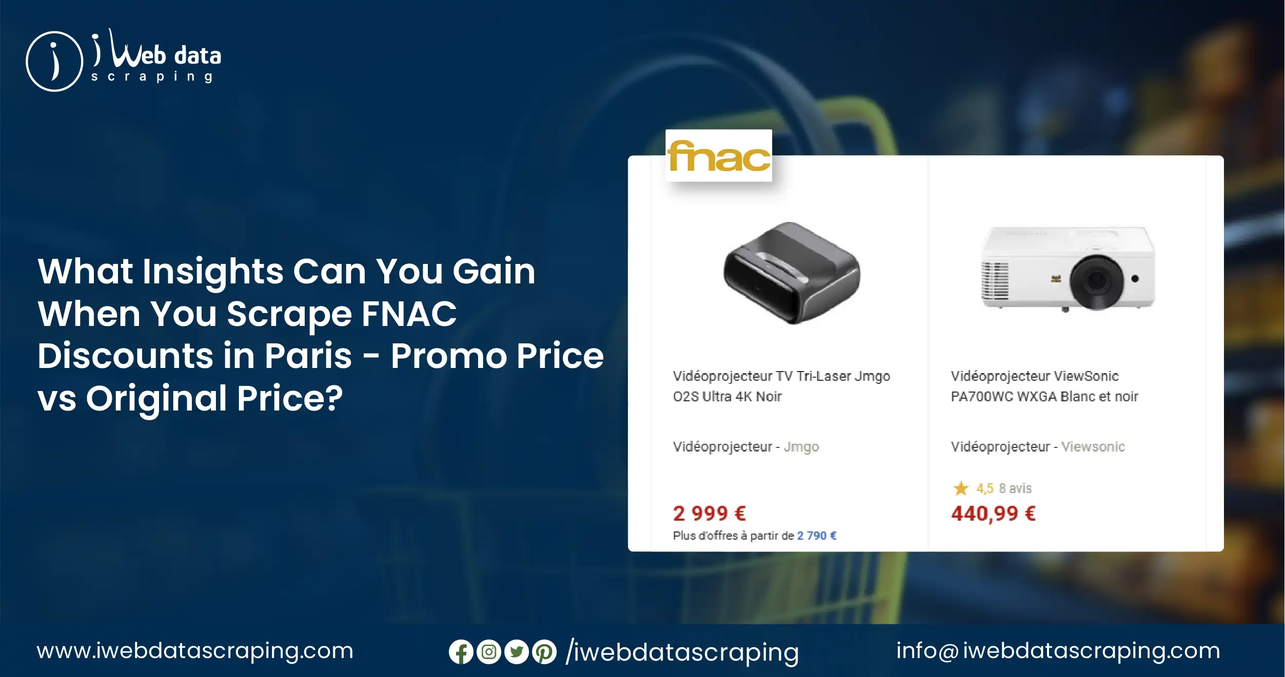 Scrape FNAC Discounts in Paris - Promo Price vs Original Price